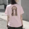 "Café Facade" Heavyweight Unisex Crewneck T-shirt | Gildan 5000