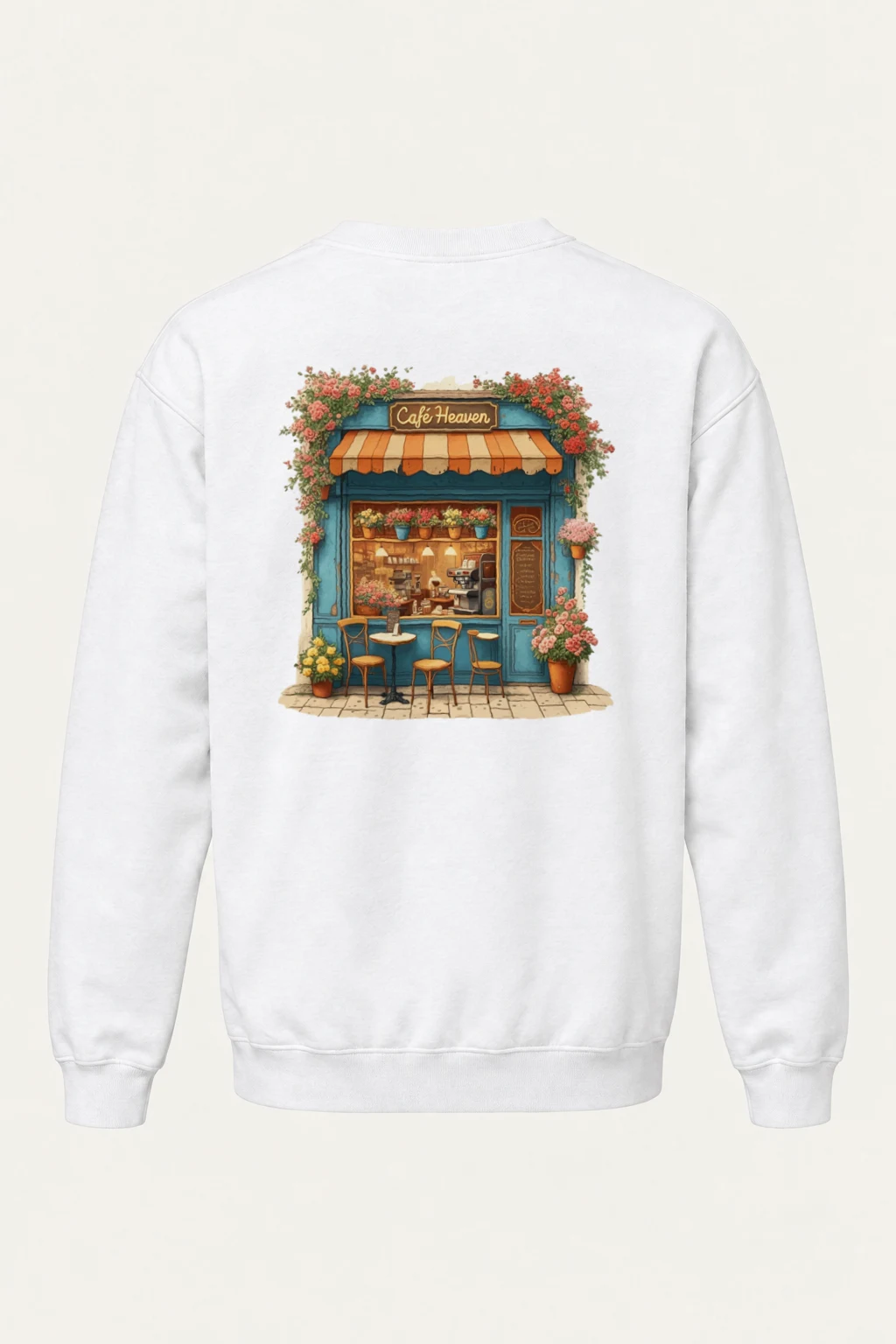 "Café Heaven" Heavy Blend Unisex Crewneck Sweatshirt | Gildan 18000