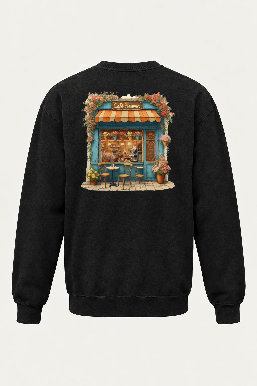 "Café Heaven" Heavy Blend Unisex Crewneck Sweatshirt | Gildan 18000