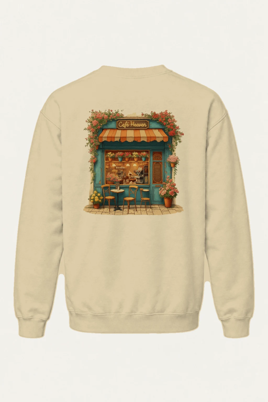 "Café Heaven" Heavy Blend Unisex Crewneck Sweatshirt | Gildan 18000