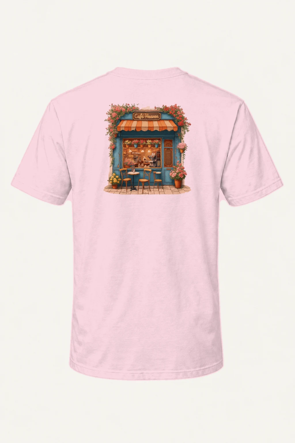 "Café Heaven" Heavyweight Unisex Crewneck T-shirt | Gildan 5000