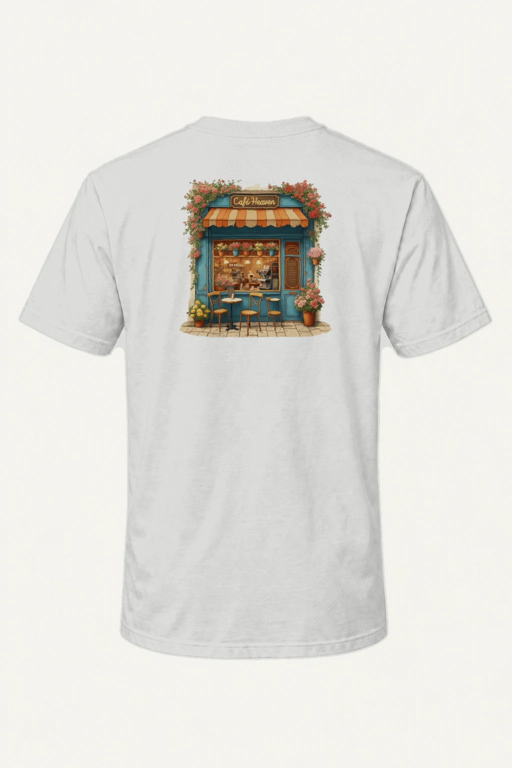 "Café Heaven" Heavyweight Unisex Crewneck T-shirt | Gildan 5000