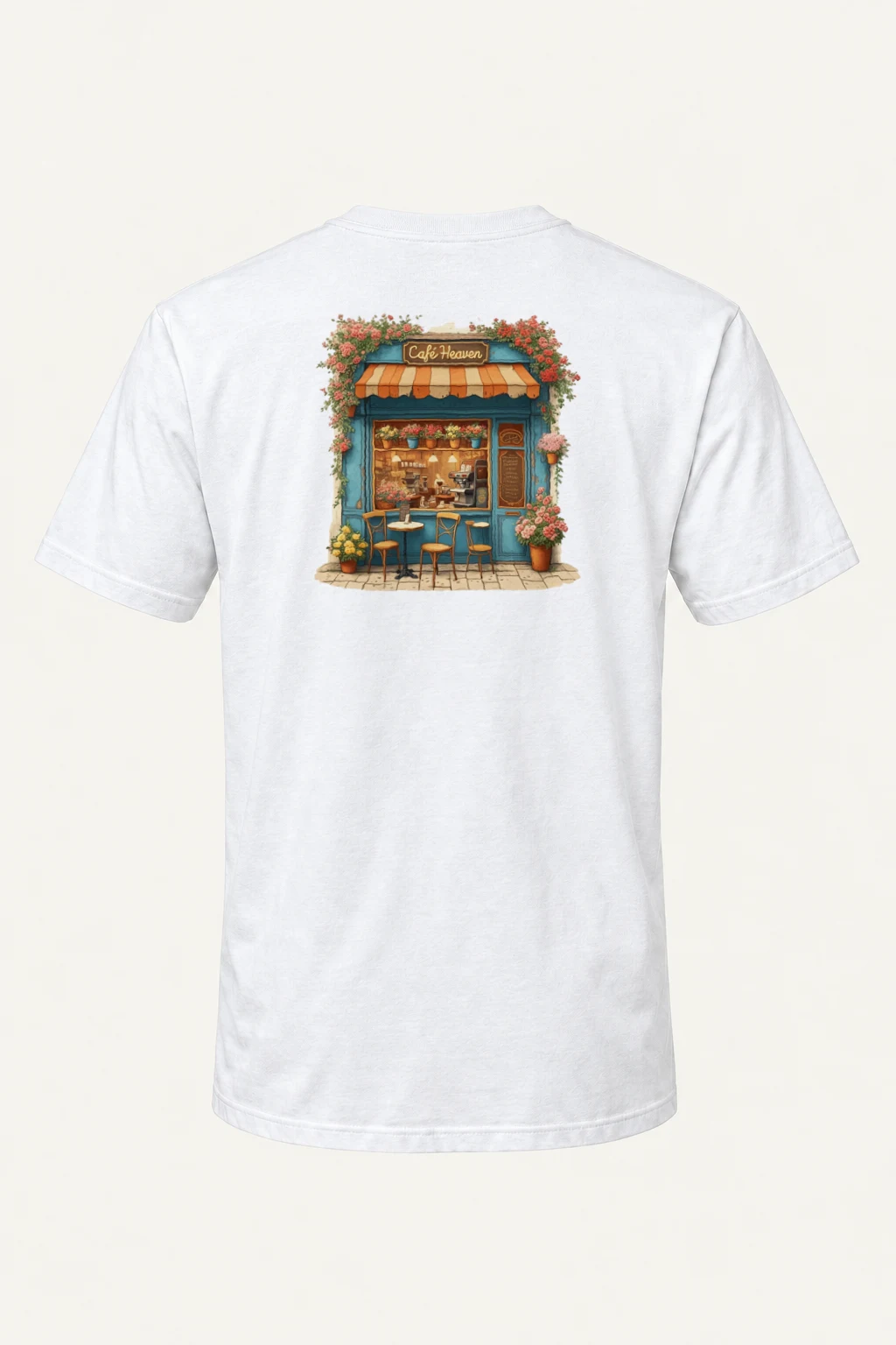 "Café Heaven" Heavyweight Unisex Crewneck T-shirt | Gildan 5000