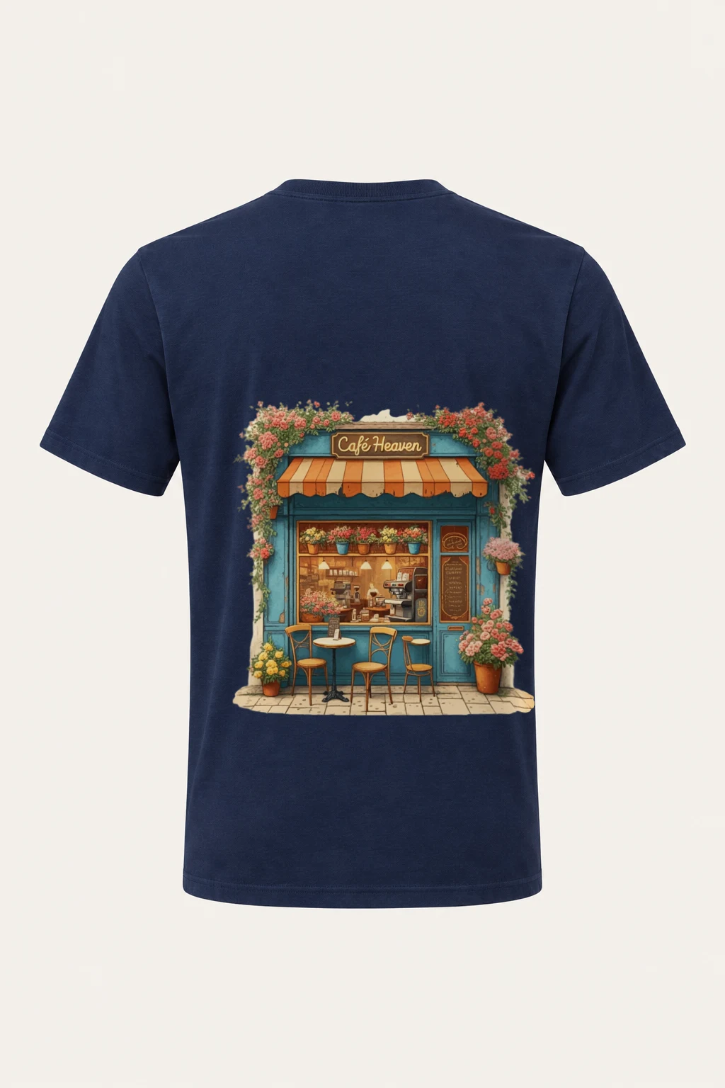 "Café Heaven" Heavyweight Unisex Crewneck T-shirt | Gildan 5000