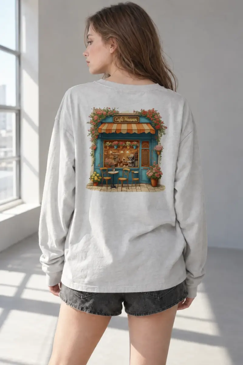 “Café Heaven” Unisex Longsleeve T-shirt | Gildan 2400