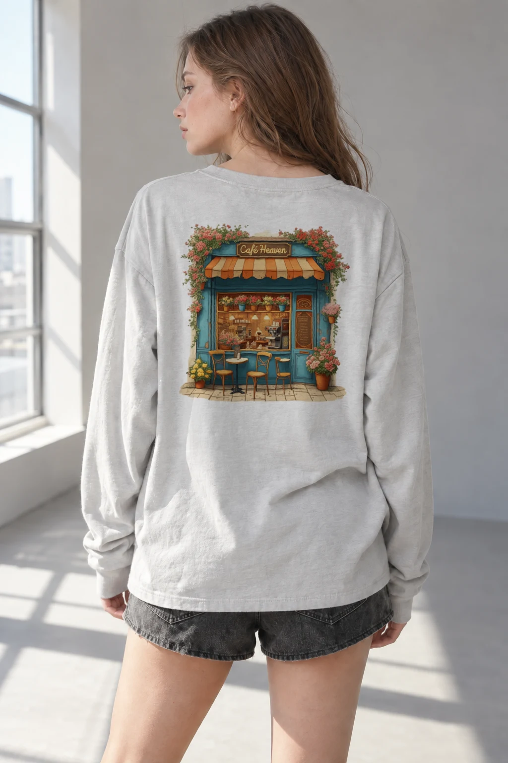 "Café Heaven" Unisex Longsleeve T-shirt | Gildan 2400