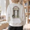 "Café In Fine Line" Heavy Blend Unisex Crewneck Sweatshirt | Gildan 18000