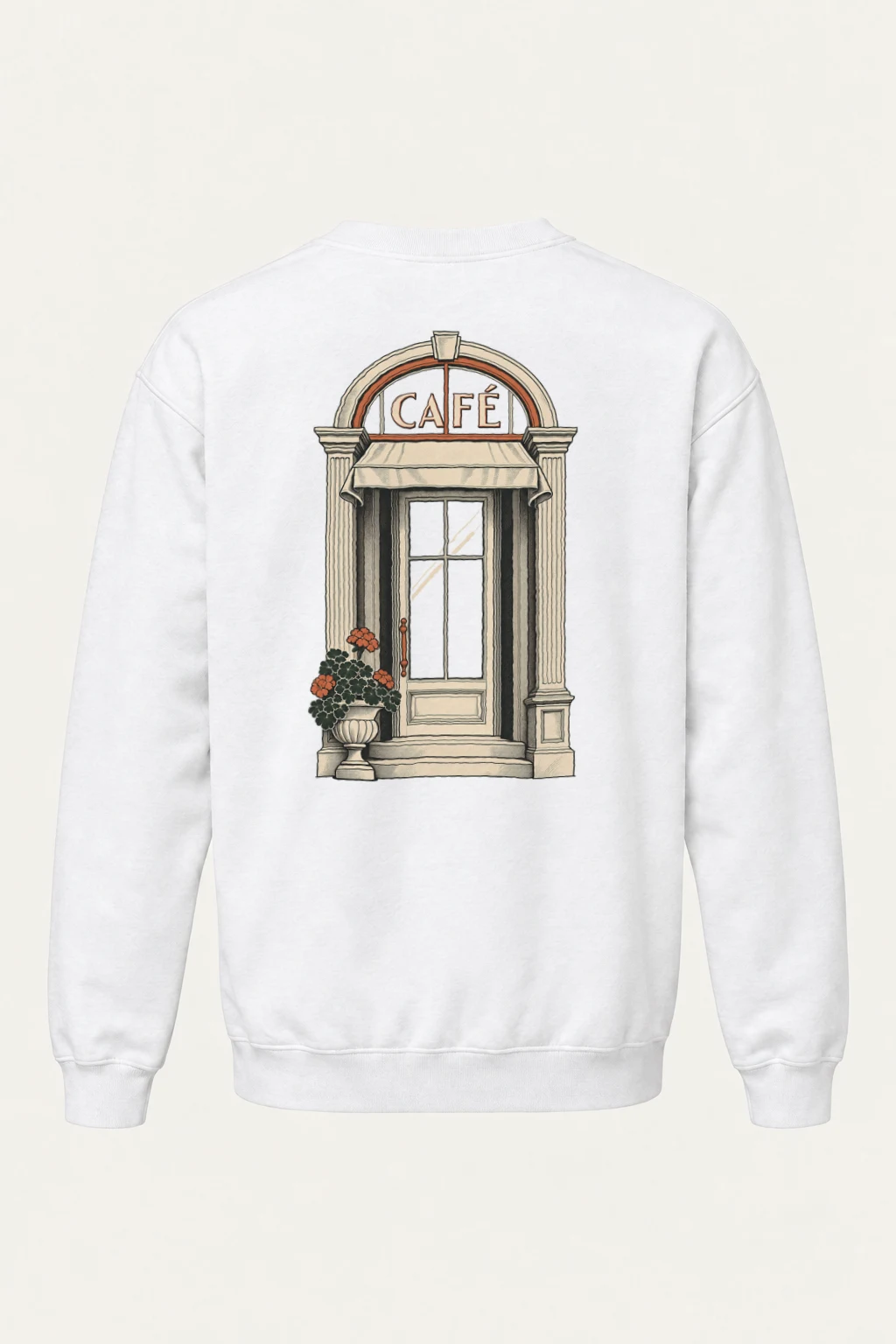"Café In Fine Line" Heavy Blend Unisex Crewneck Sweatshirt | Gildan 18000