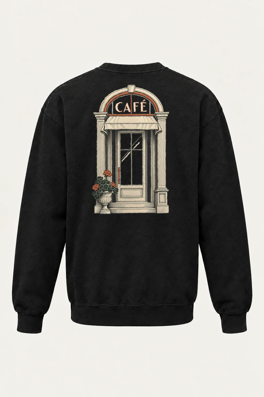 "Café In Fine Line" Heavy Blend Unisex Crewneck Sweatshirt | Gildan 18000