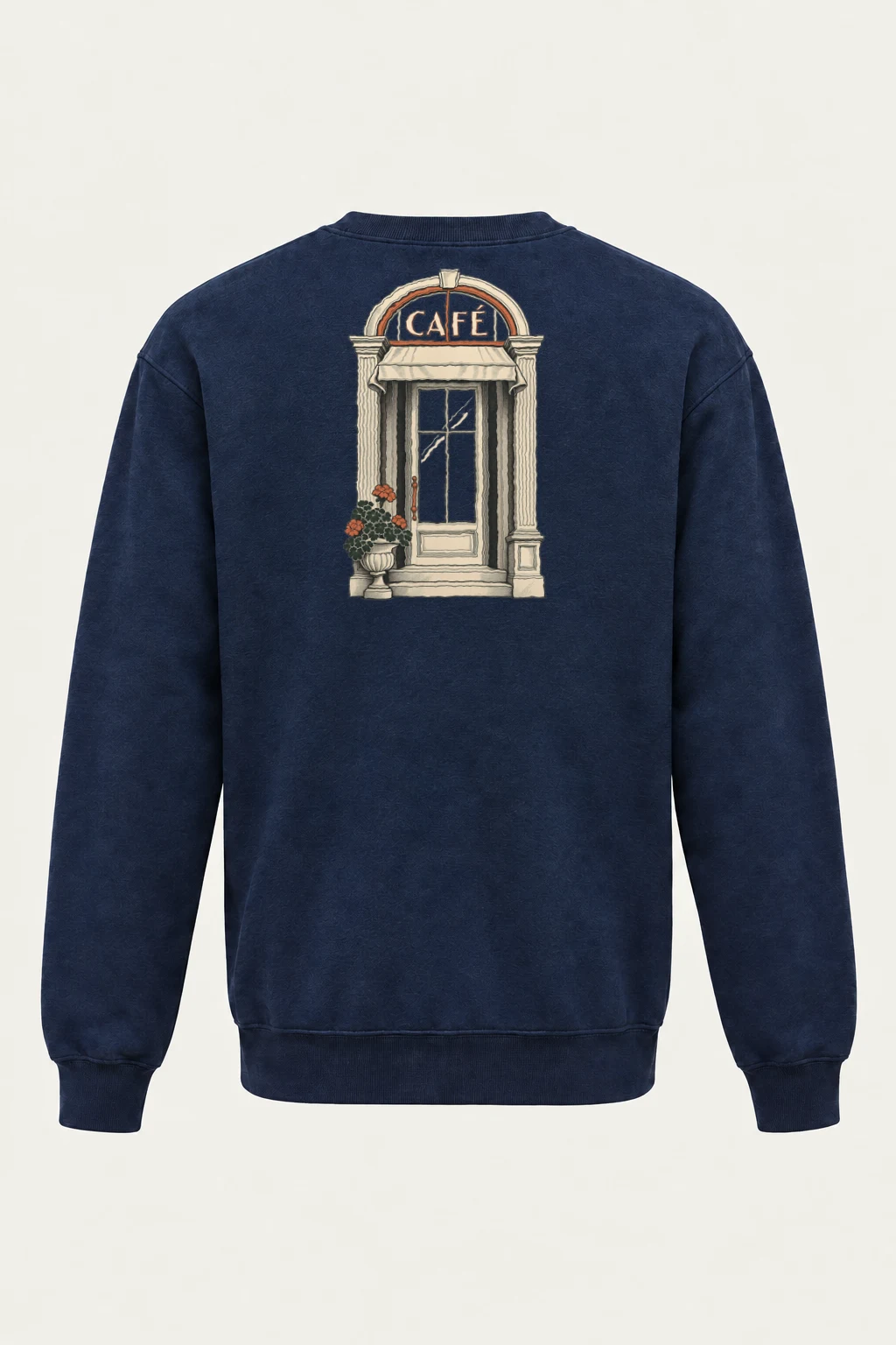 "Café In Fine Line" Heavy Blend Unisex Crewneck Sweatshirt | Gildan 18000
