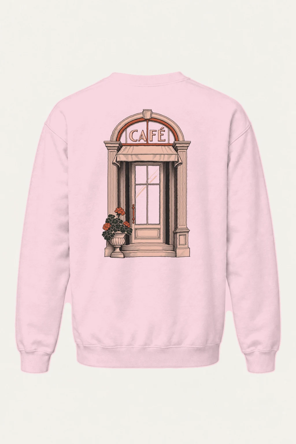"Café In Fine Line" Heavy Blend Unisex Crewneck Sweatshirt | Gildan 18000
