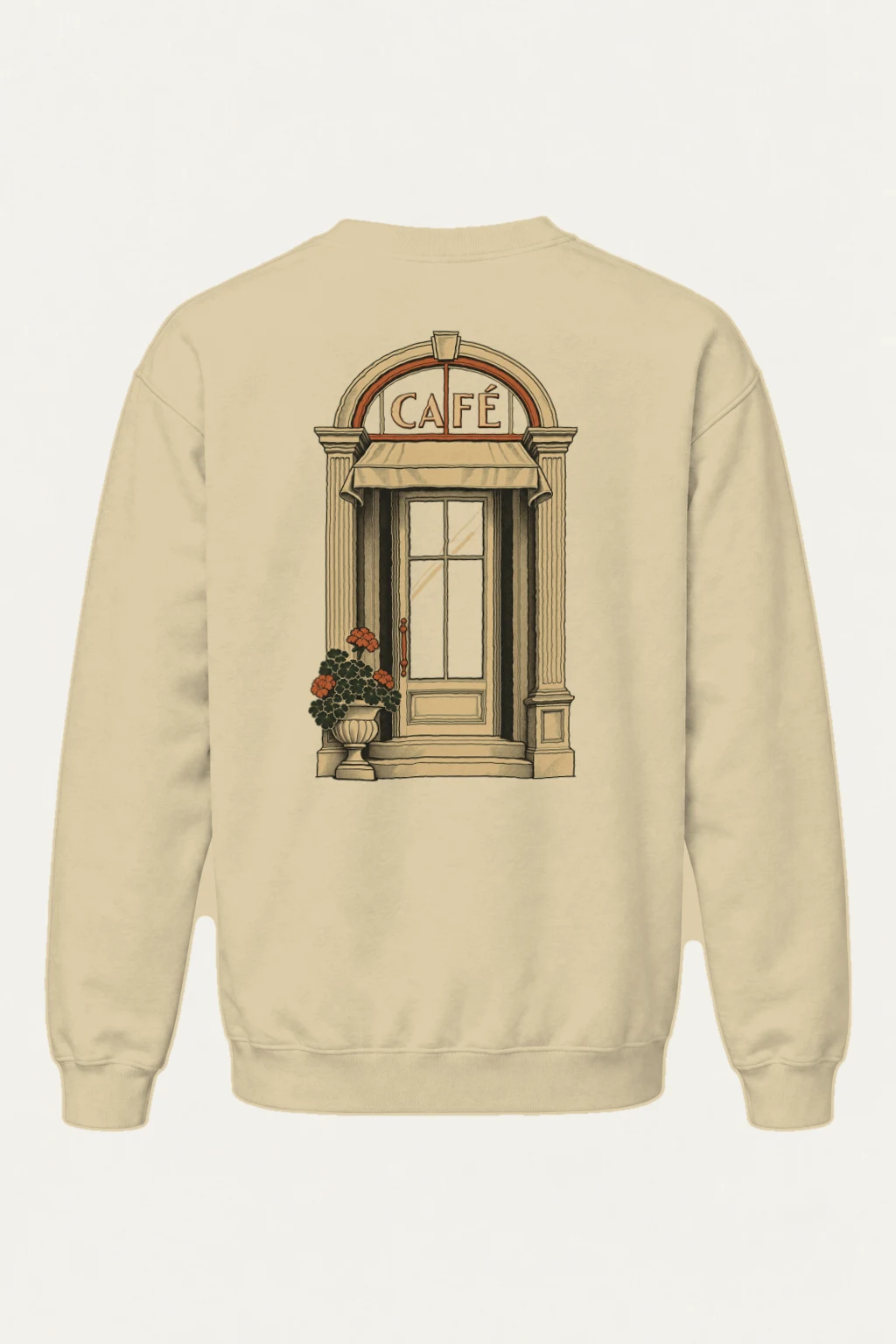 "Café In Fine Line" Heavy Blend Unisex Crewneck Sweatshirt | Gildan 18000