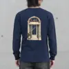 "Café in Fine Line" Unisex Longsleeve T-shirt