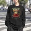 "Cafe Open" Unisex Longsleeve T-shirt | Gildan 2400