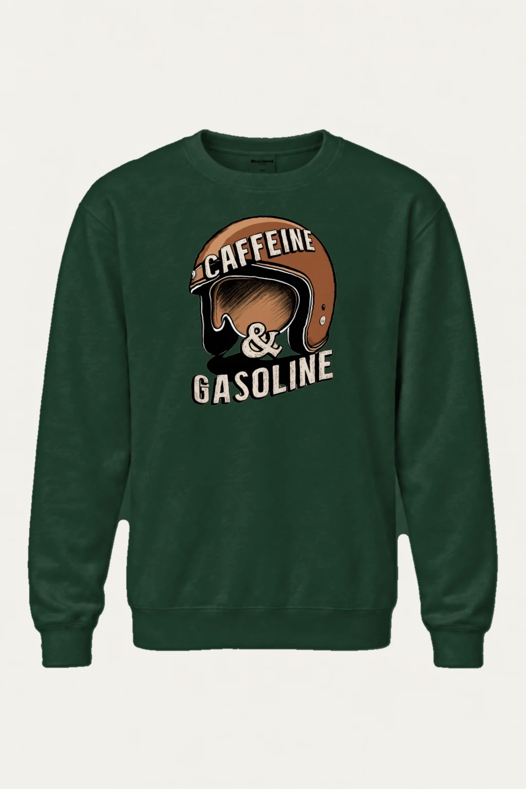 "Caffeine & Gasoline" Heavy Blend Unisex Crewneck Sweatshirt | Gildan 18000