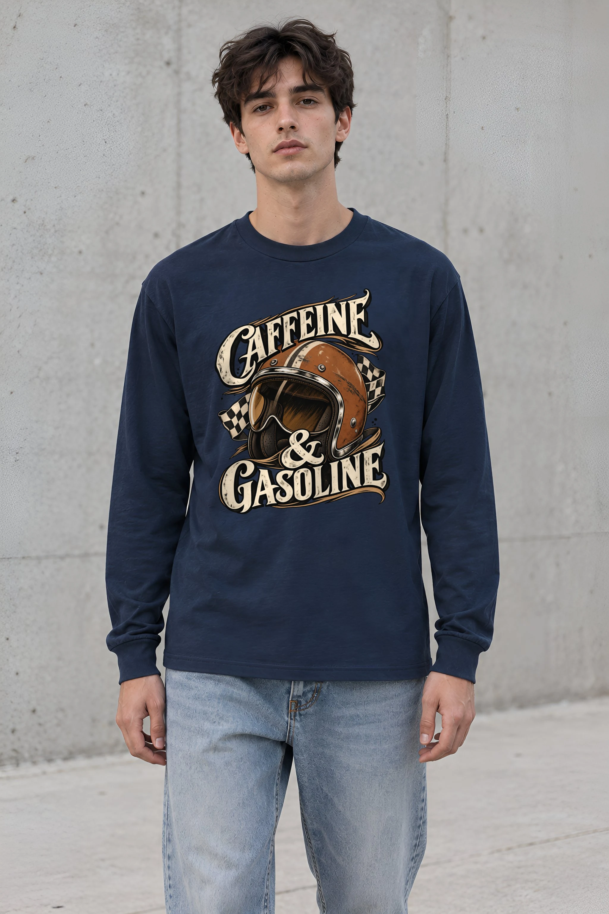 "Caffeine & Gasoline" Unisex Longsleeve T-shirt