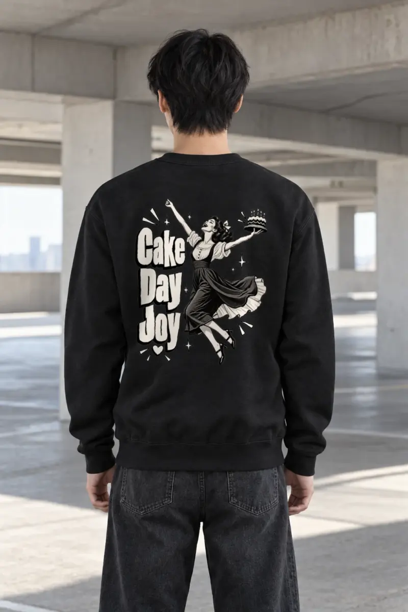"Cake Day Joy" Heavy Blend Unisex Crewneck Sweatshirt | Gildan 18000