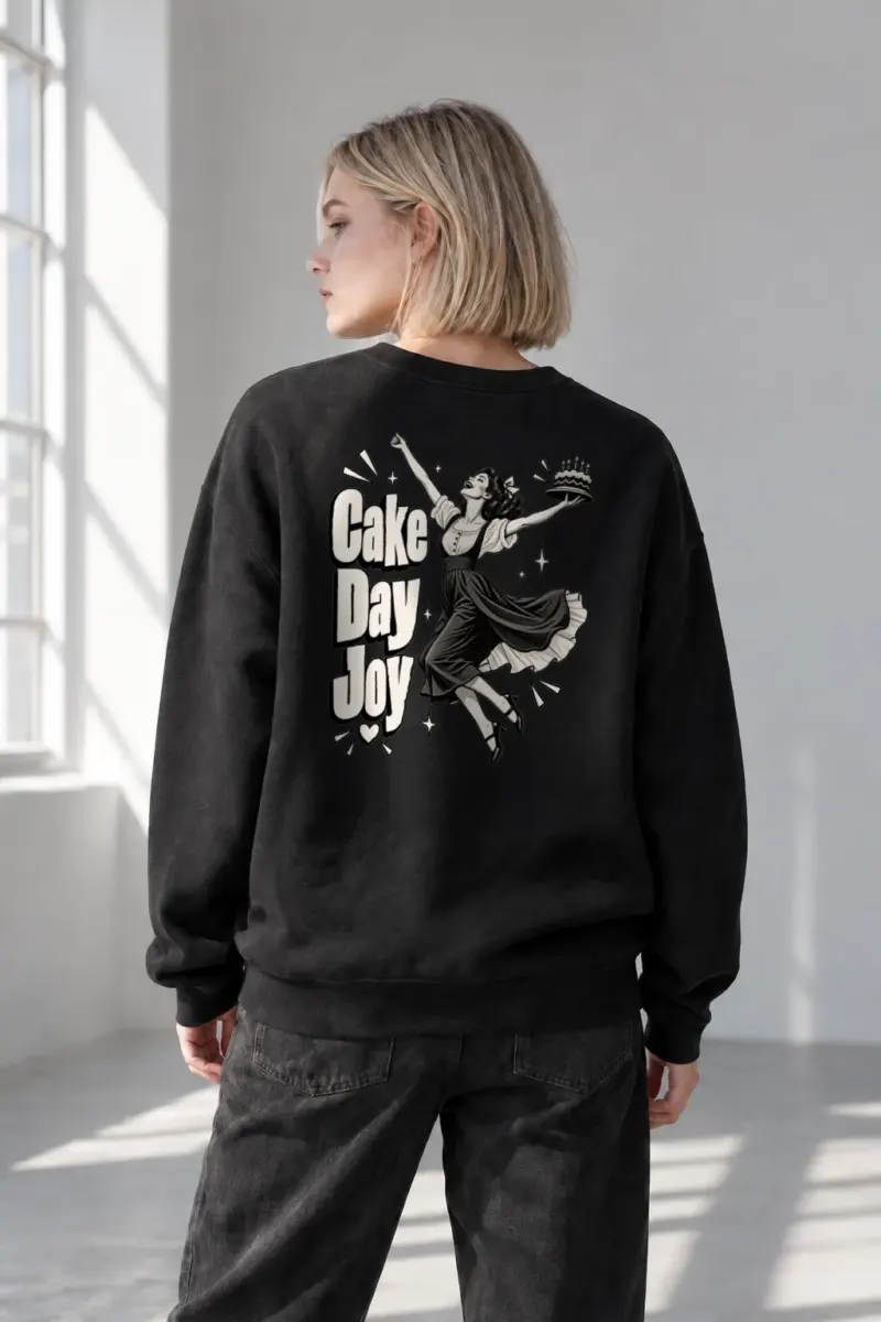 "Cake Day Joy" Heavy Blend Unisex Crewneck Sweatshirt | Gildan 18000