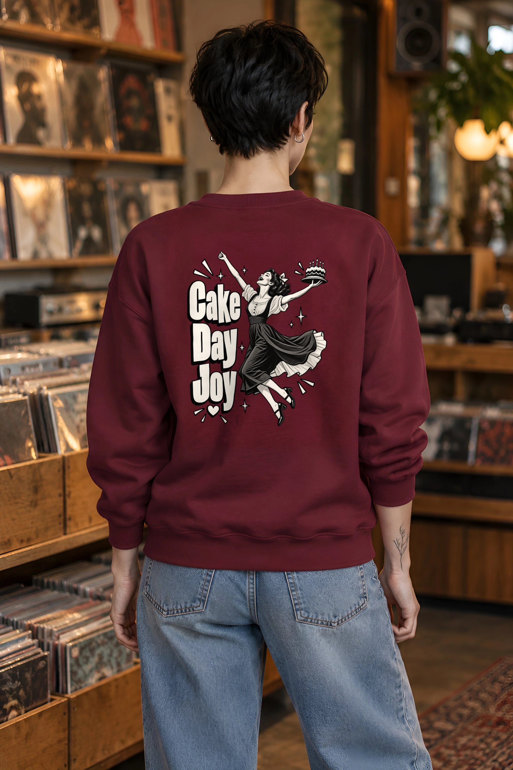 "Cake Day Joy" 1 Crewneck Sweatshirt