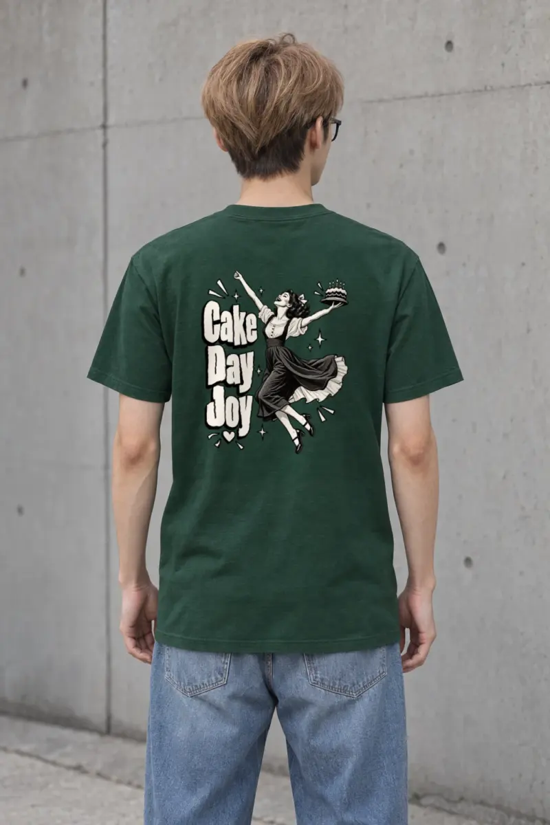 "Cake Day Joy" Heavyweight Unisex Crewneck T-shirt