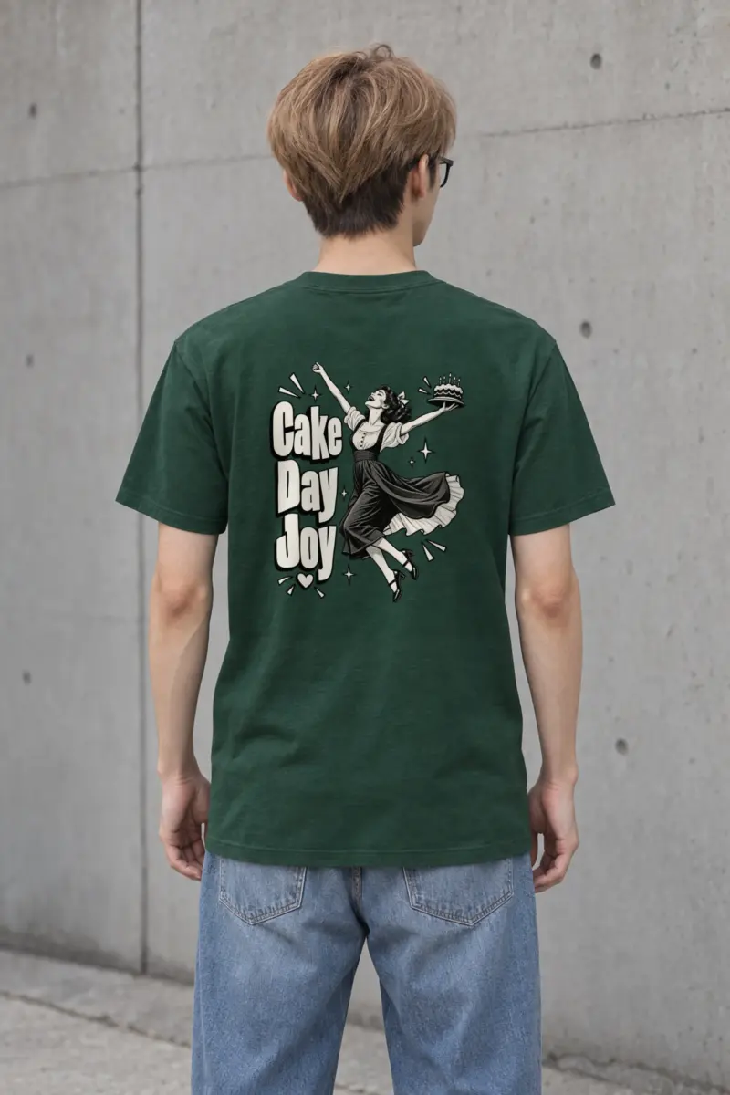 "Cake Day Joy" Heavyweight Unisex Crewneck T-shirt