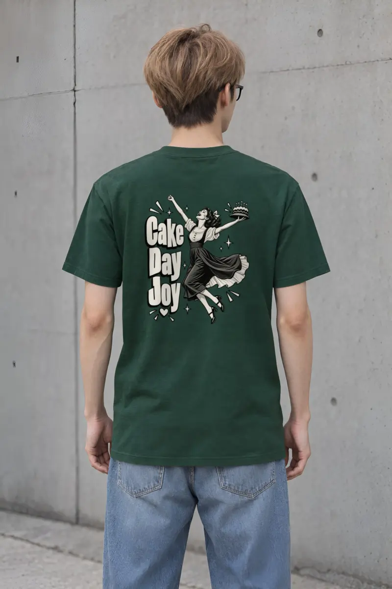"Cake Day Joy" Heavyweight Unisex Crewneck T-shirt