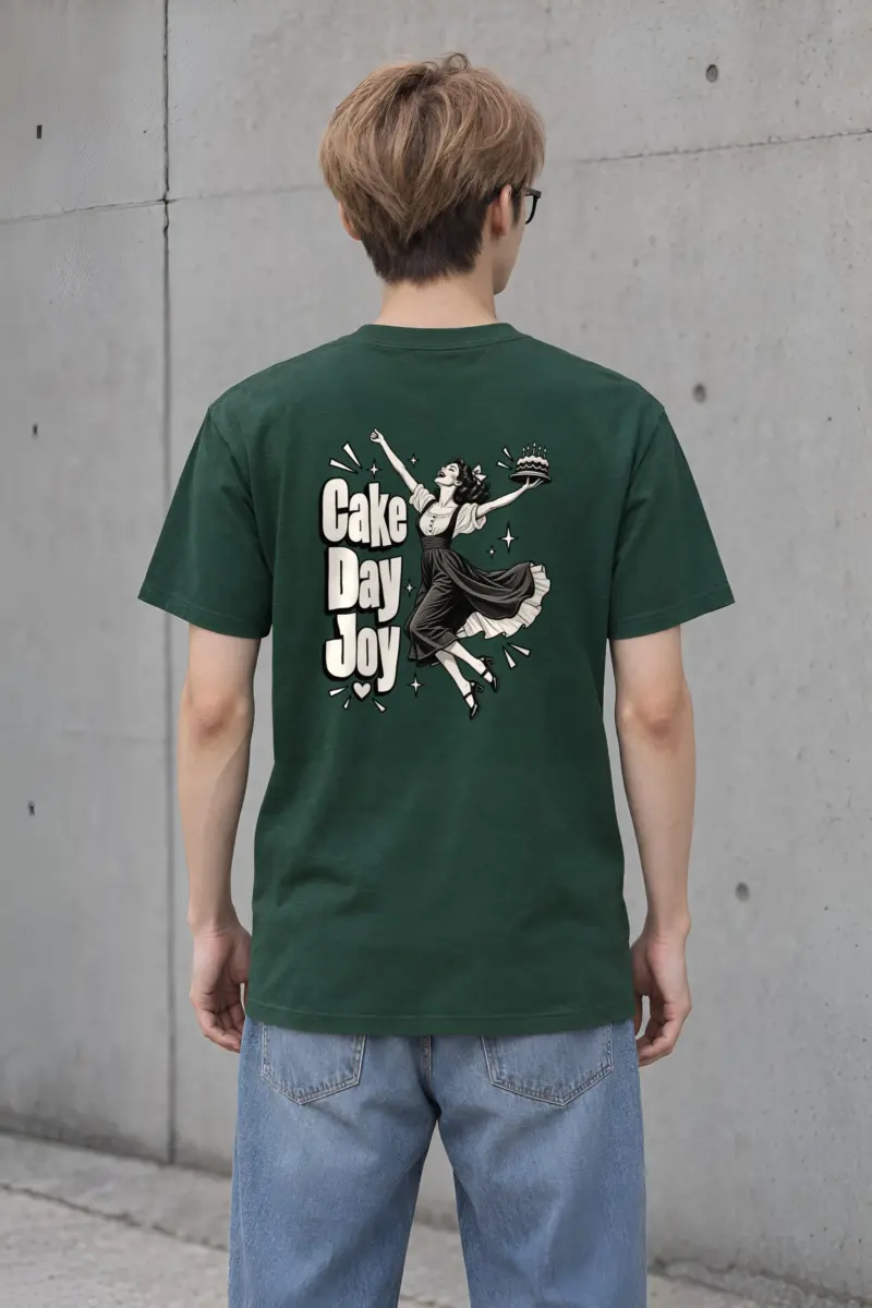 "Cake Day Joy" Heavyweight Unisex Crewneck T-shirt