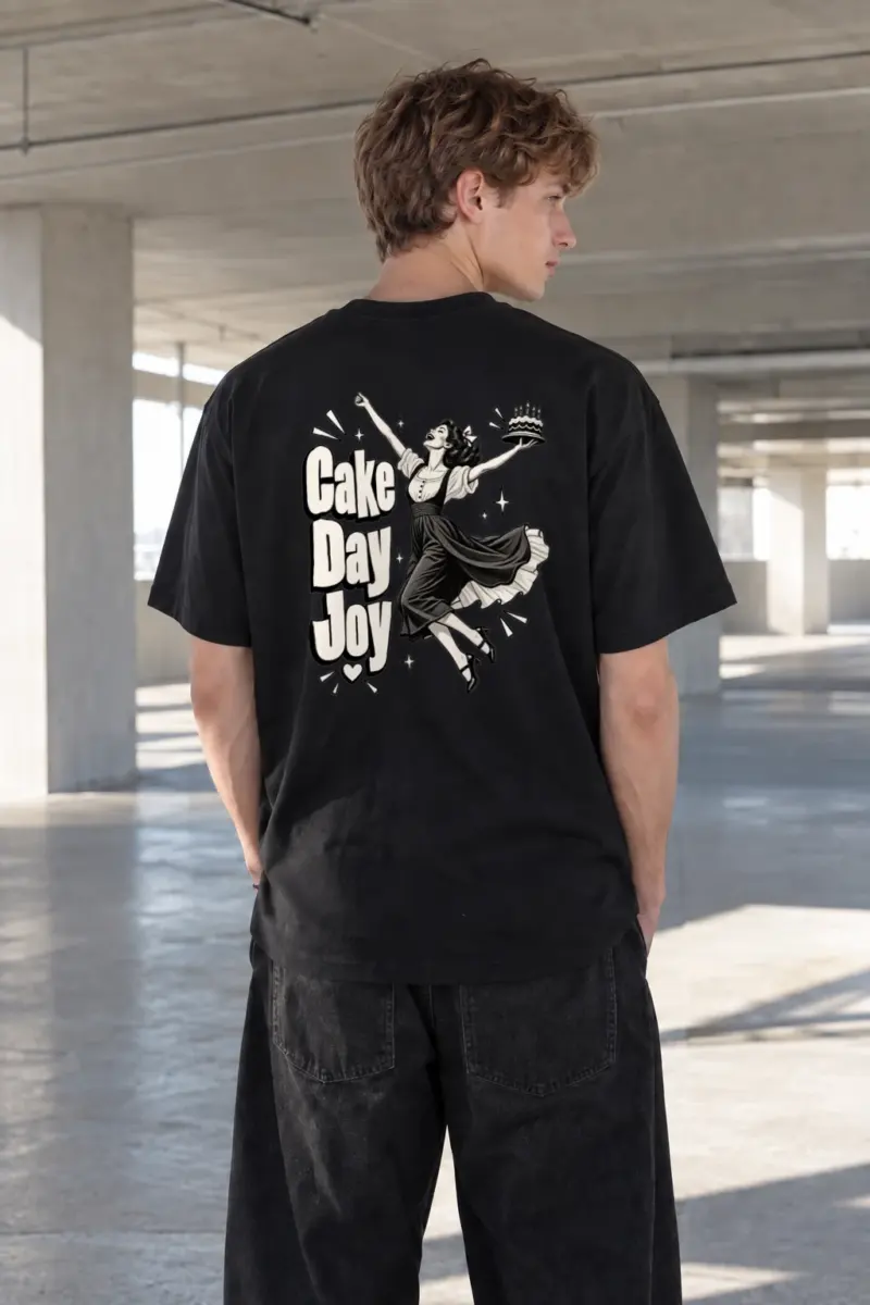 "Cake Day Joy" Heavyweight Unisex Crewneck T-shirt | Gildan 5000