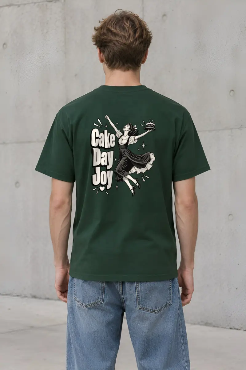 "Cake Day Joy" Heavyweight Unisex Crewneck T-shirt