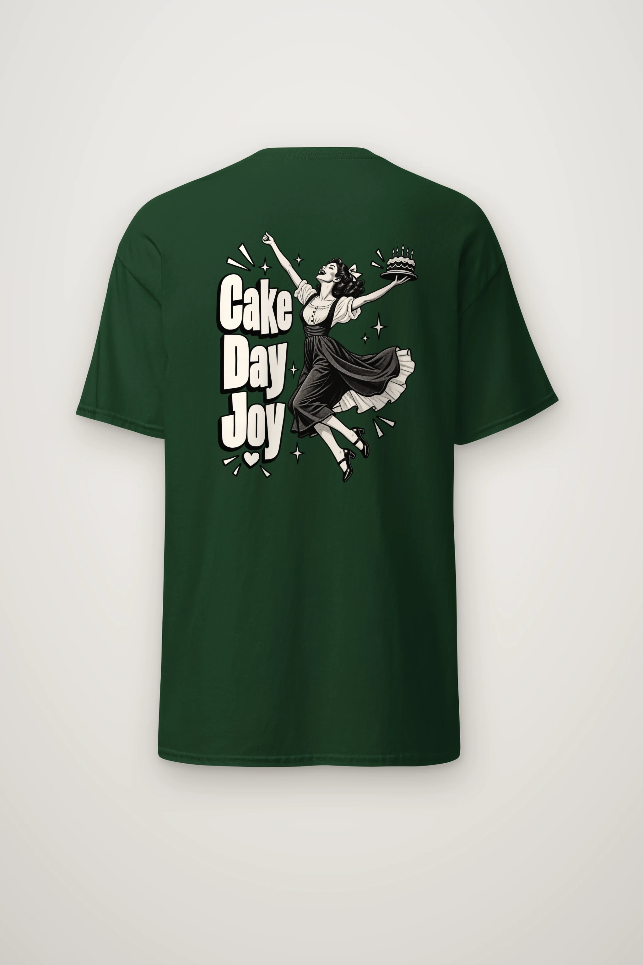 "Cake Day Joy" Heavyweight Unisex Crewneck T-shirt