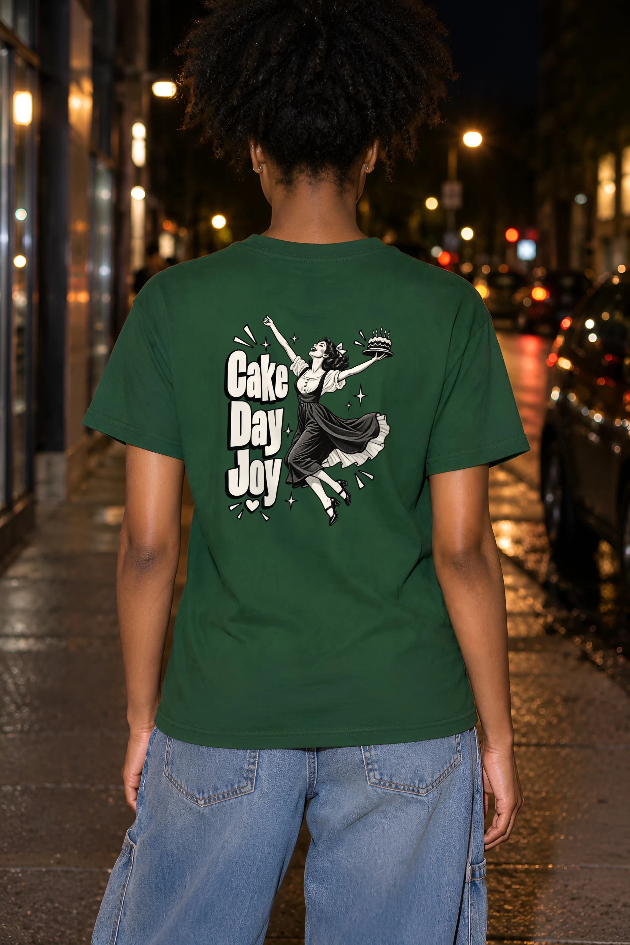 "Cake Day Joy" Heavyweight Unisex Crewneck T-shirt