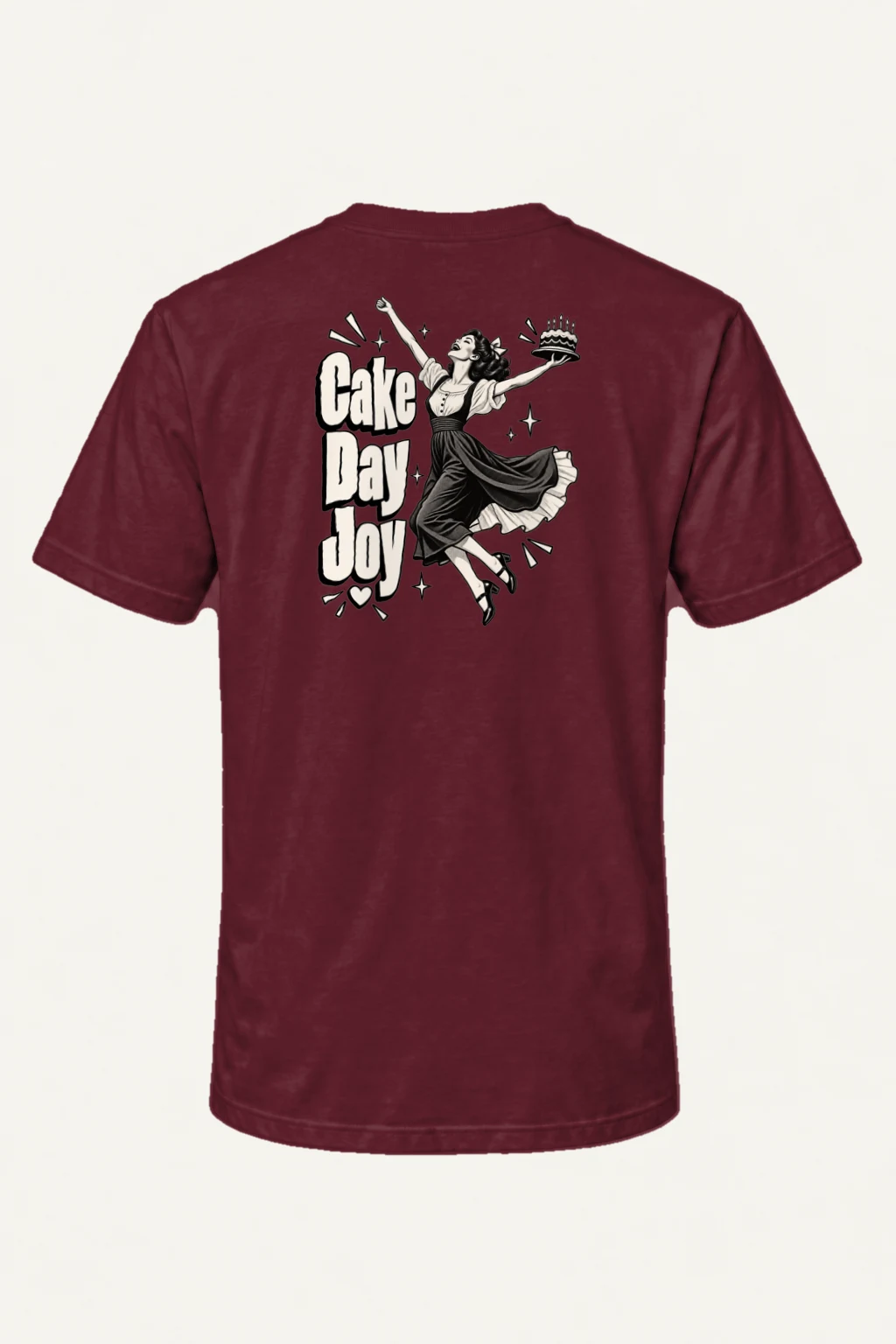 "Cake Day Joy" Heavyweight Unisex Crewneck T-shirt | Gildan 5000