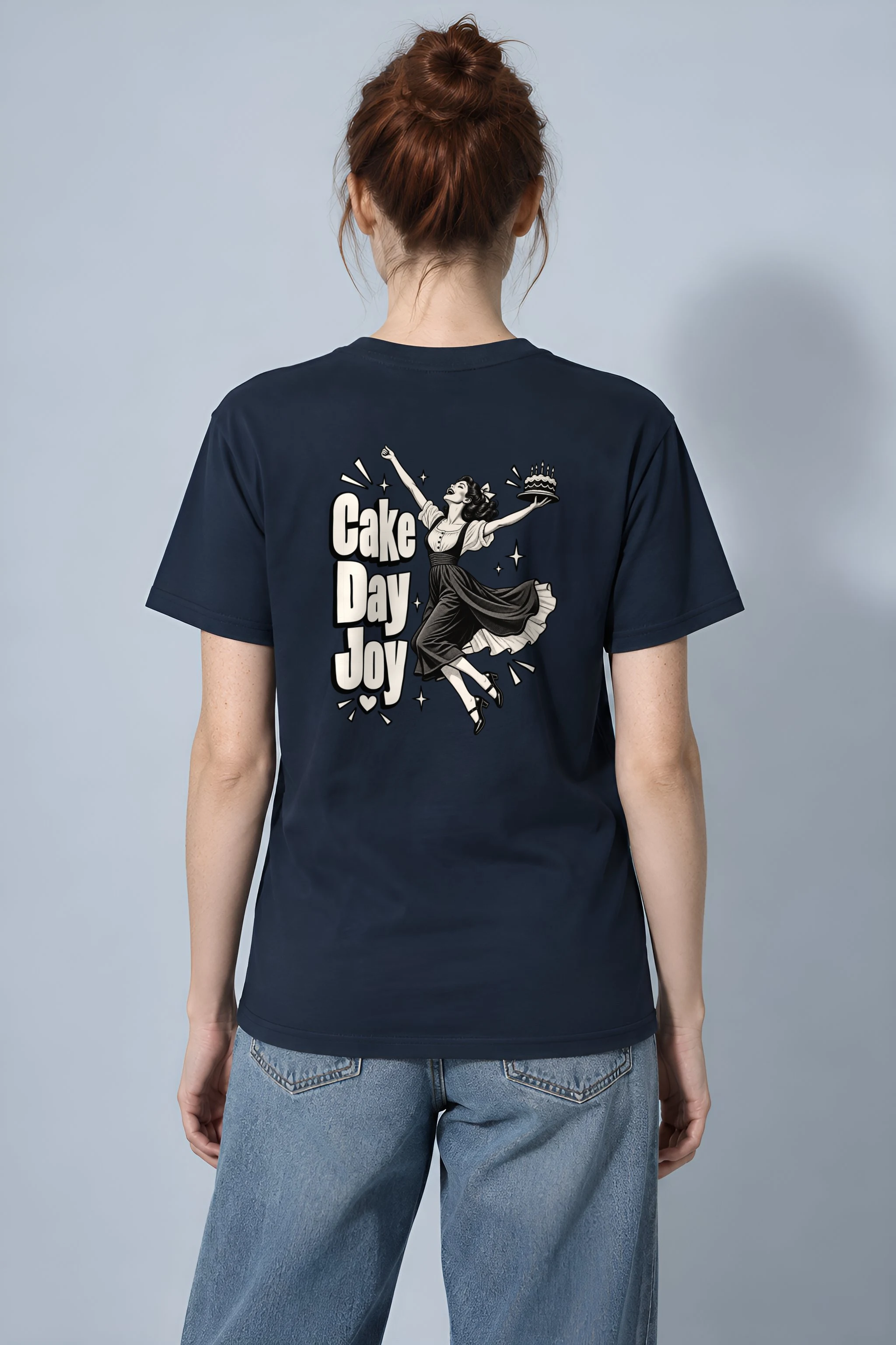 "Cake Day Joy" Heavyweight Unisex Crewneck T-shirt