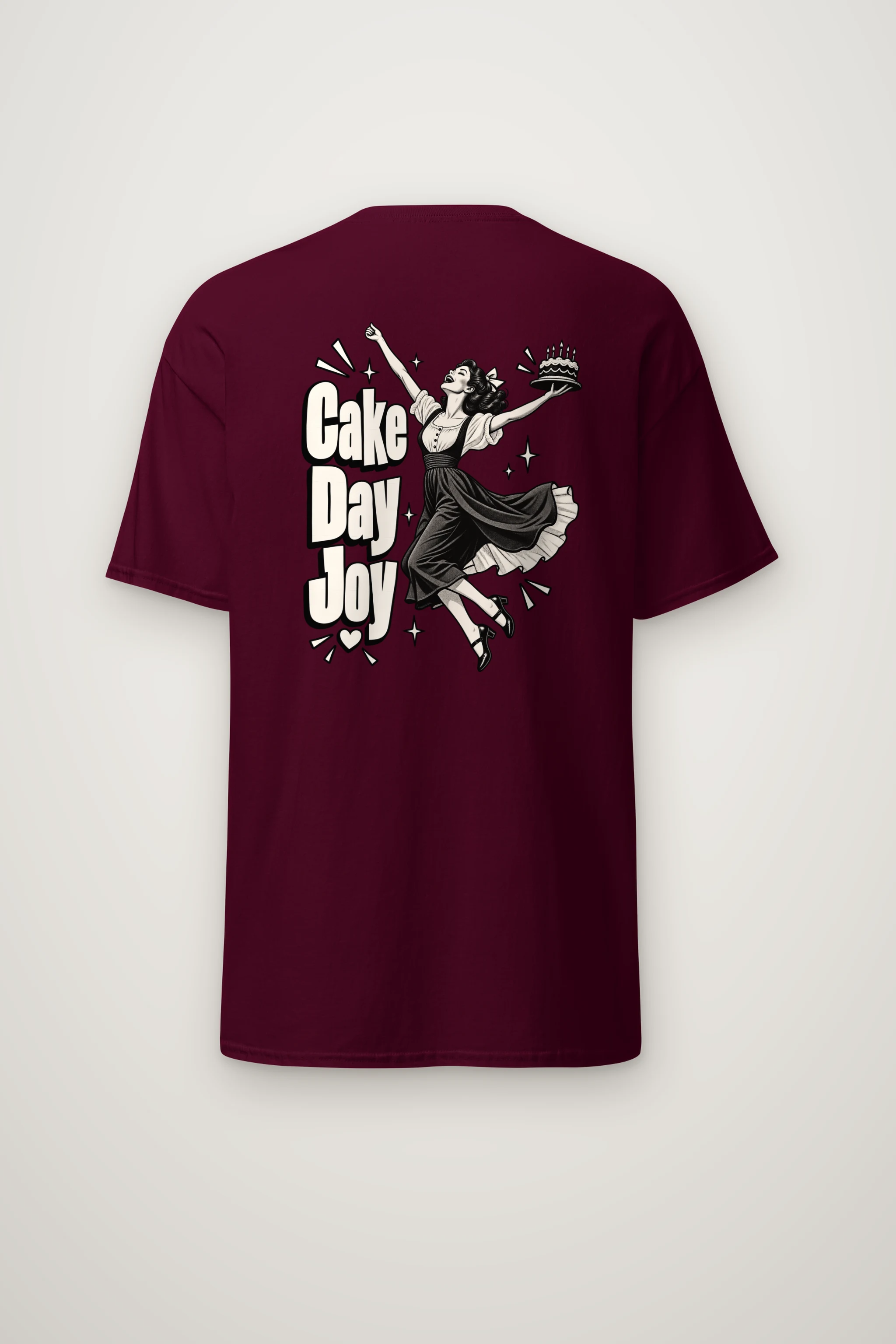 "Cake Day Joy" Heavyweight Unisex Crewneck T-shirt
