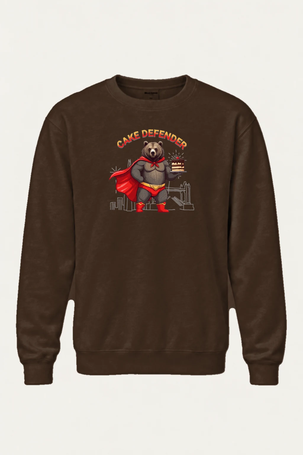 "Cake Defender" Heavy Blend Unisex Crewneck Sweatshirt | Gildan 18000