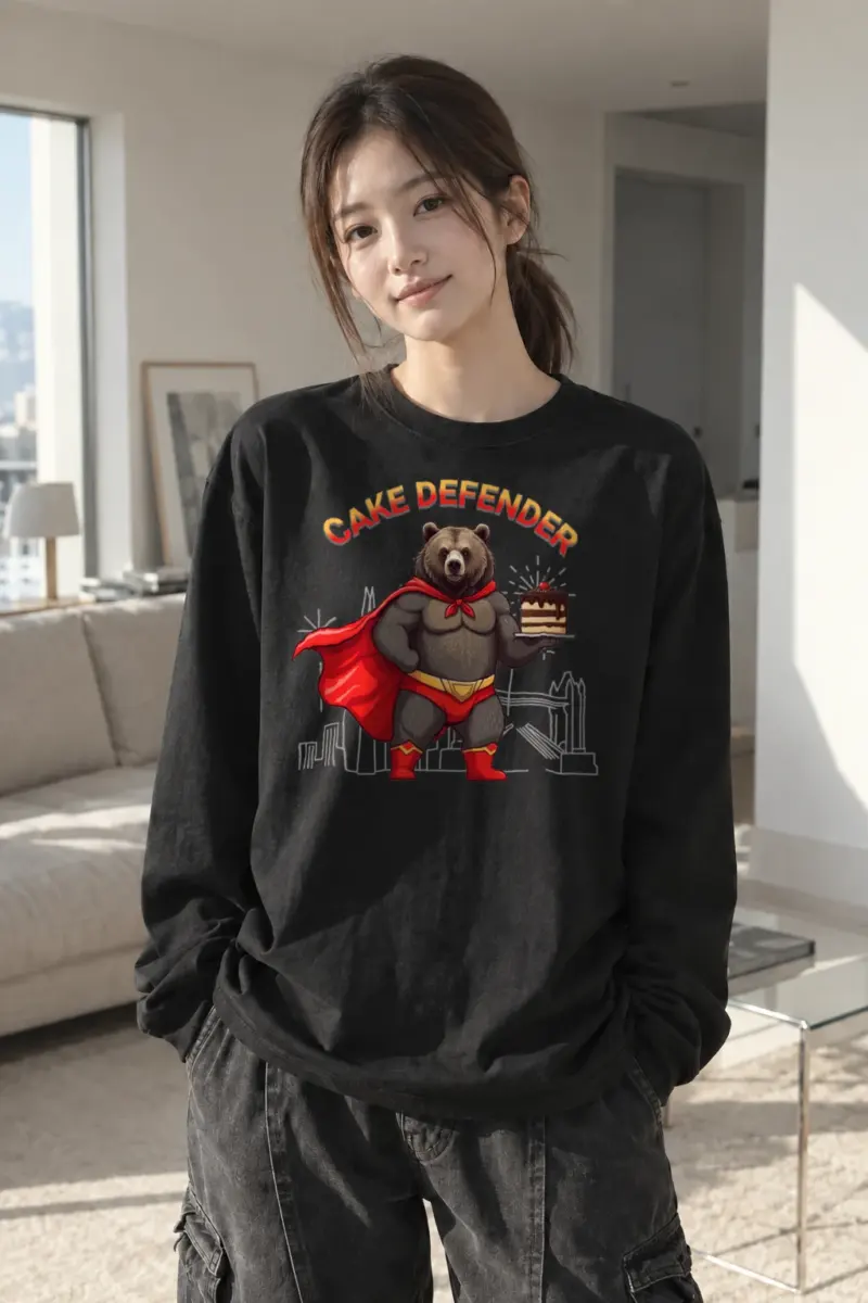 "Cake Defender" Unisex Longsleeve T-shirt | Gildan 2400