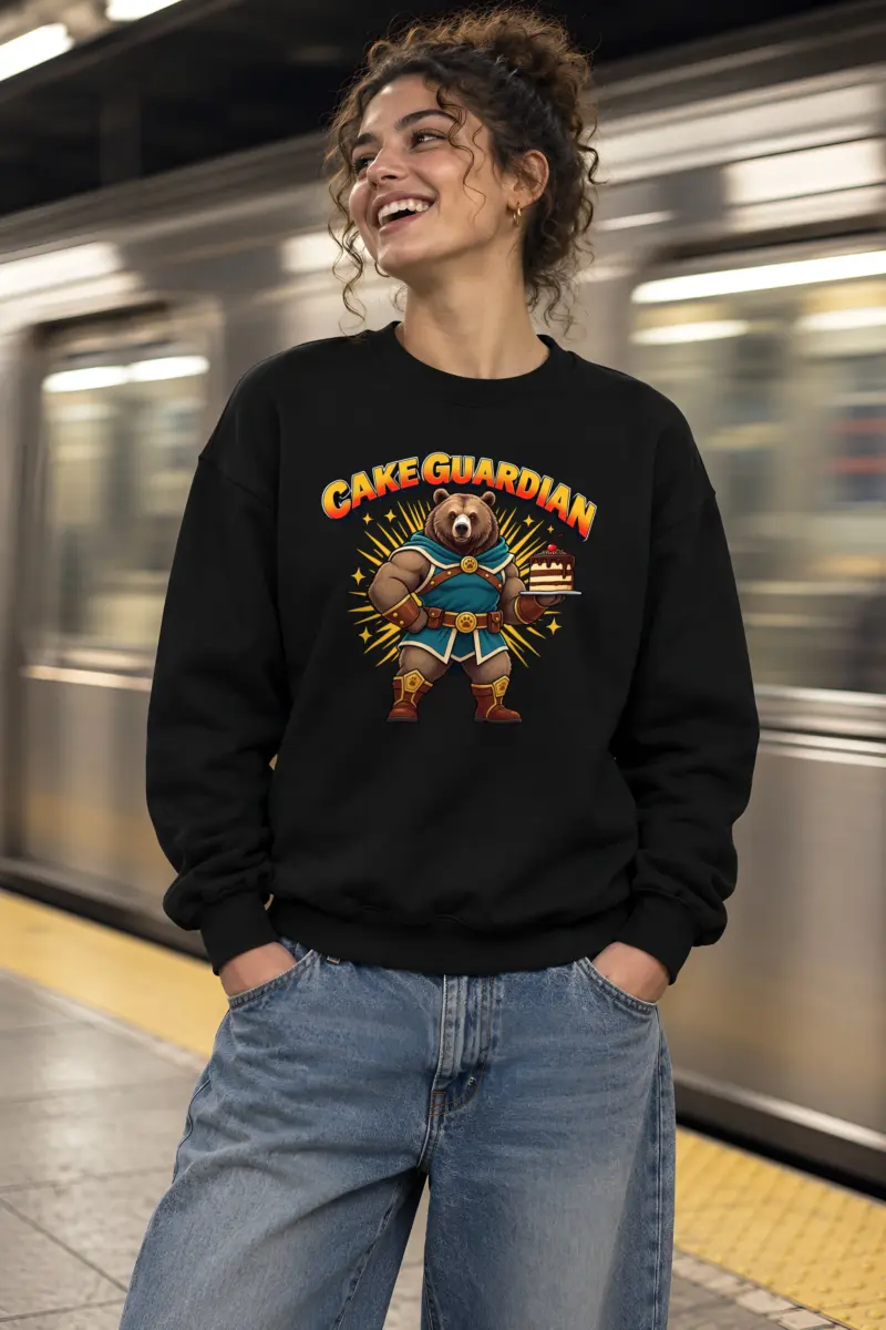 "Cake Guardian" Heavy Blend Unisex Crewneck Sweatshirt