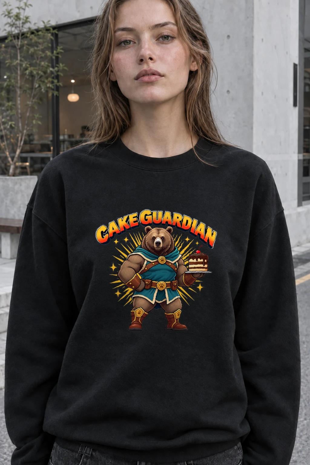 "Cake Guardian" Heavy Blend Unisex Crewneck Sweatshirt | Gildan 18000