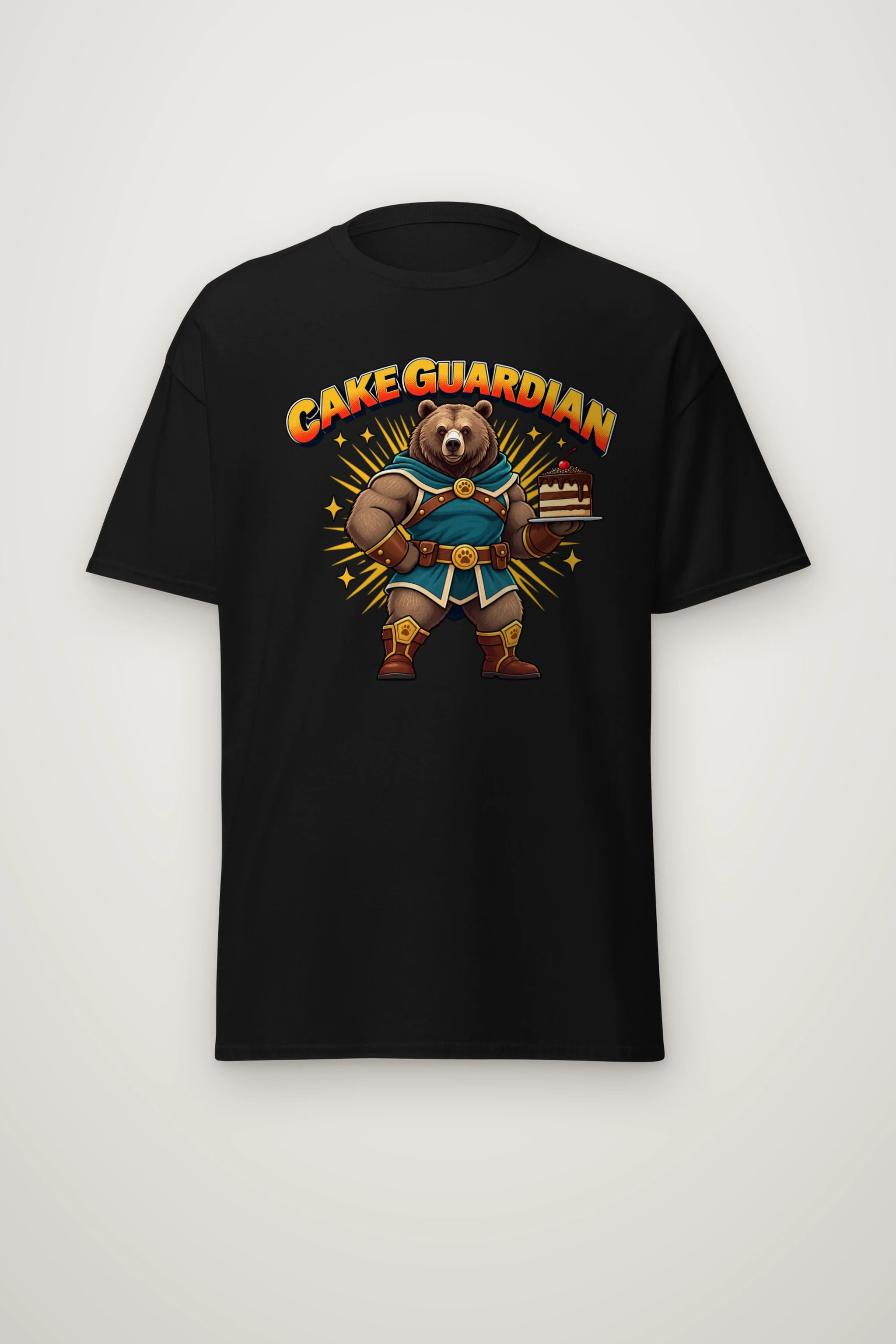 "Cakeguardian Bear" Heavyweight Unisex Crewneck T-shirt