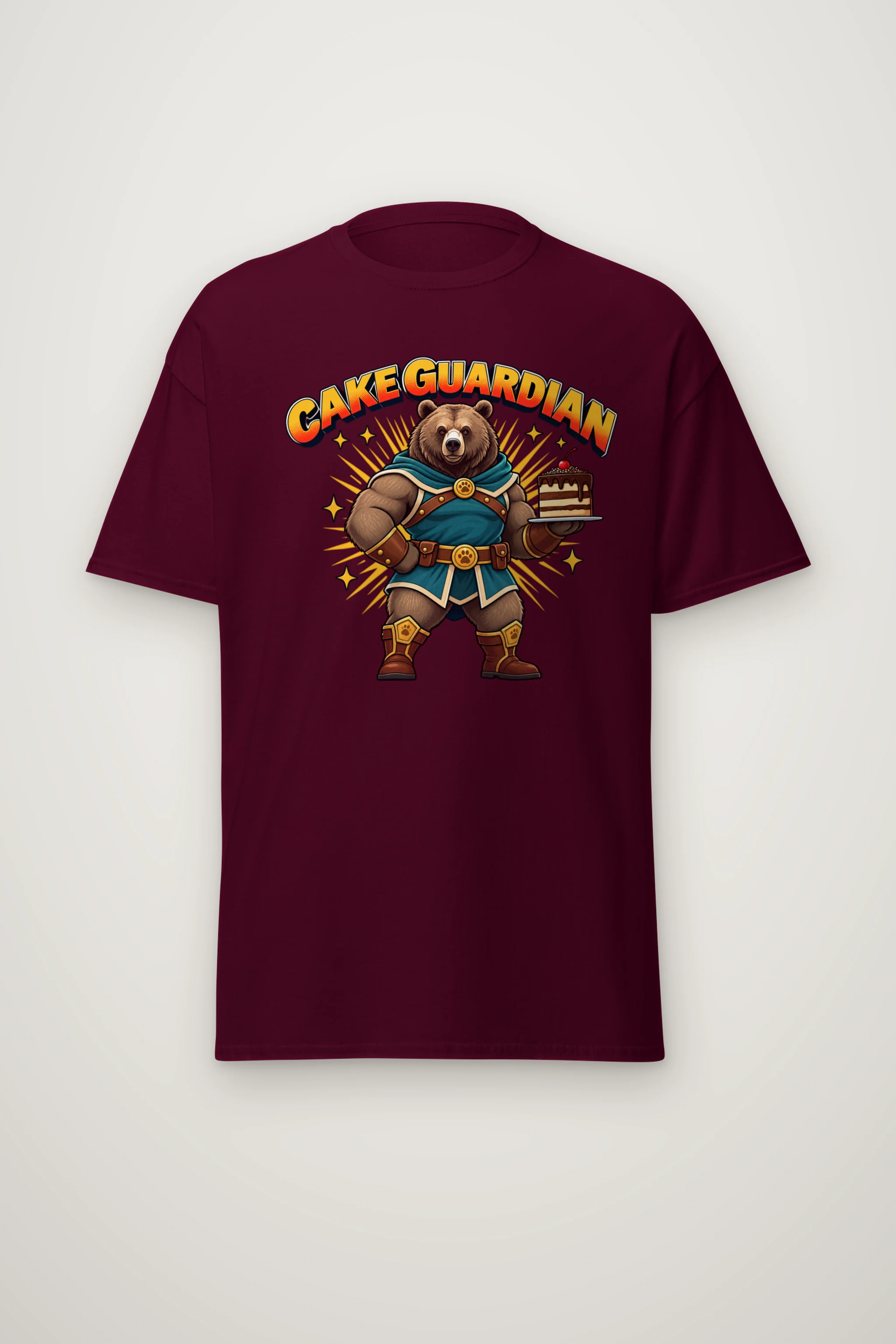 "Cakeguardian Bear" Heavyweight Unisex Crewneck T-shirt