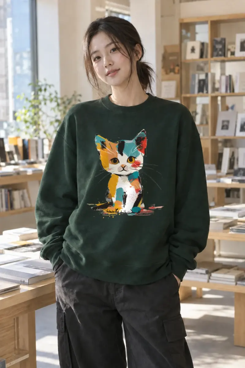 "Calico Color Study" Heavy Blend Unisex Crewneck Sweatshirt | Gildan 18000