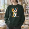 "Calico Color Study" Heavy Blend Unisex Crewneck Sweatshirt | Gildan 18000