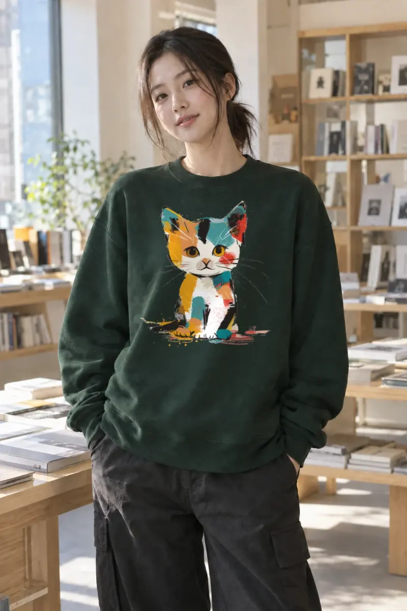 “Calico Color Study” Heavy Blend Unisex Crewneck Sweatshirt | Gildan 18000