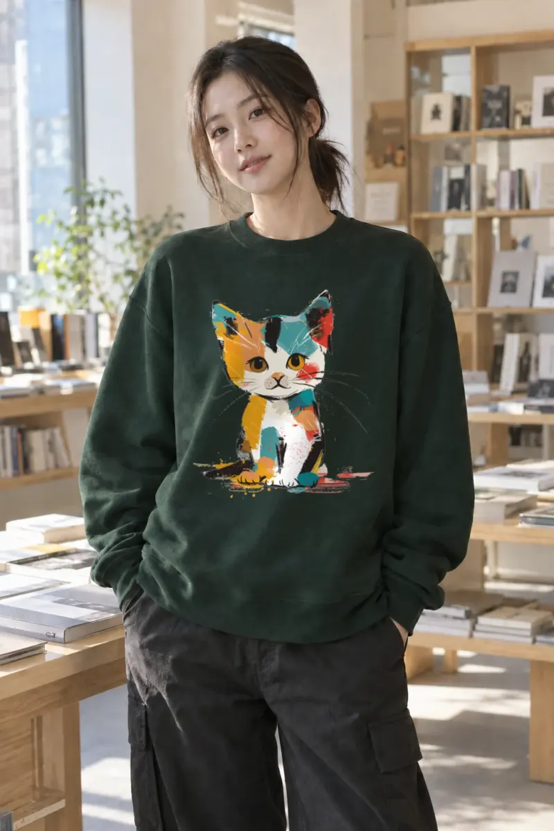 "Calico Color Study" Heavy Blend Unisex Crewneck Sweatshirt | Gildan 18000