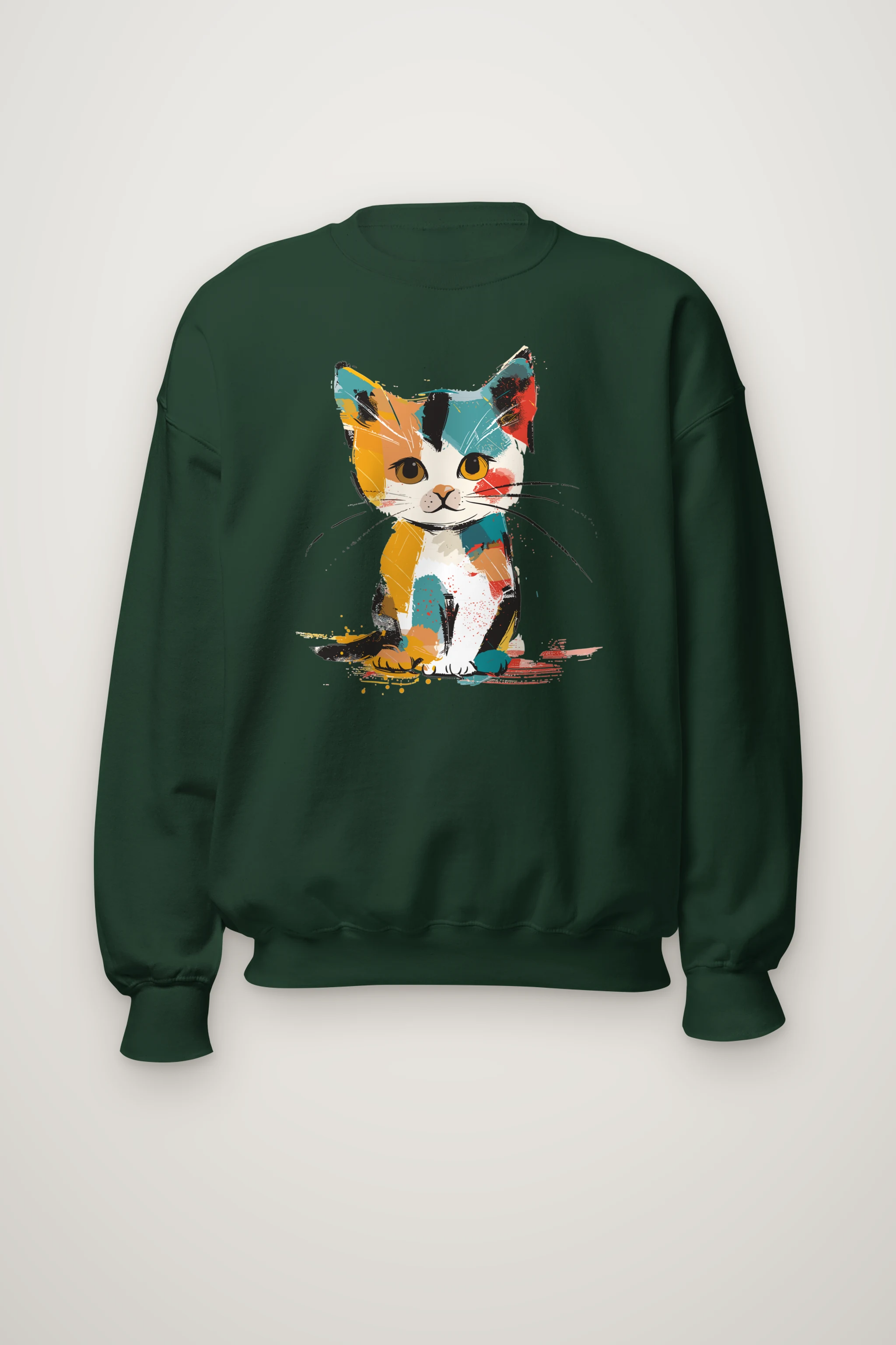 "Calico Color Study" Heavy Blend Unisex Crewneck Sweatshirt