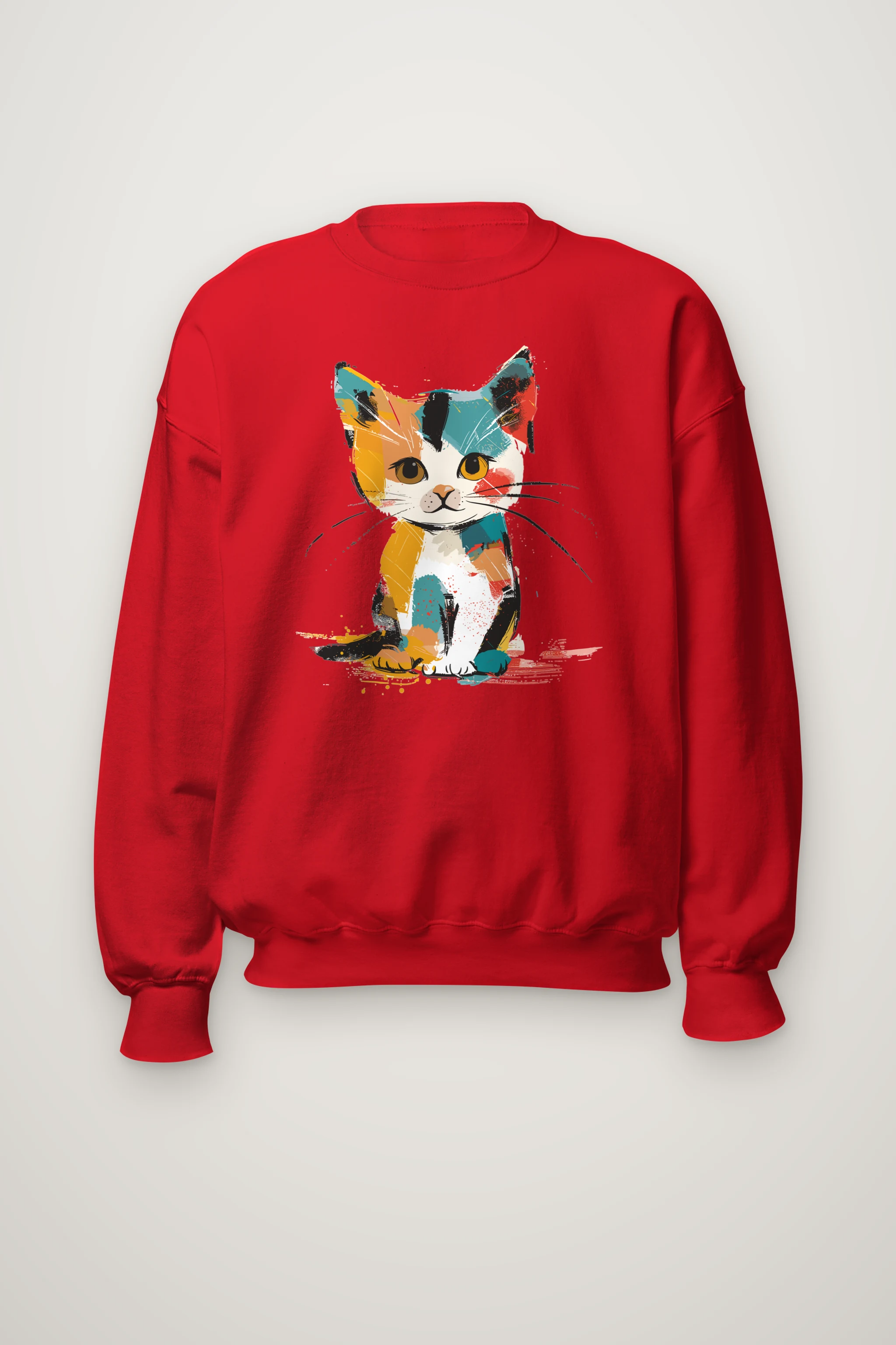 "Calico Color Study" Heavy Blend Unisex Crewneck Sweatshirt