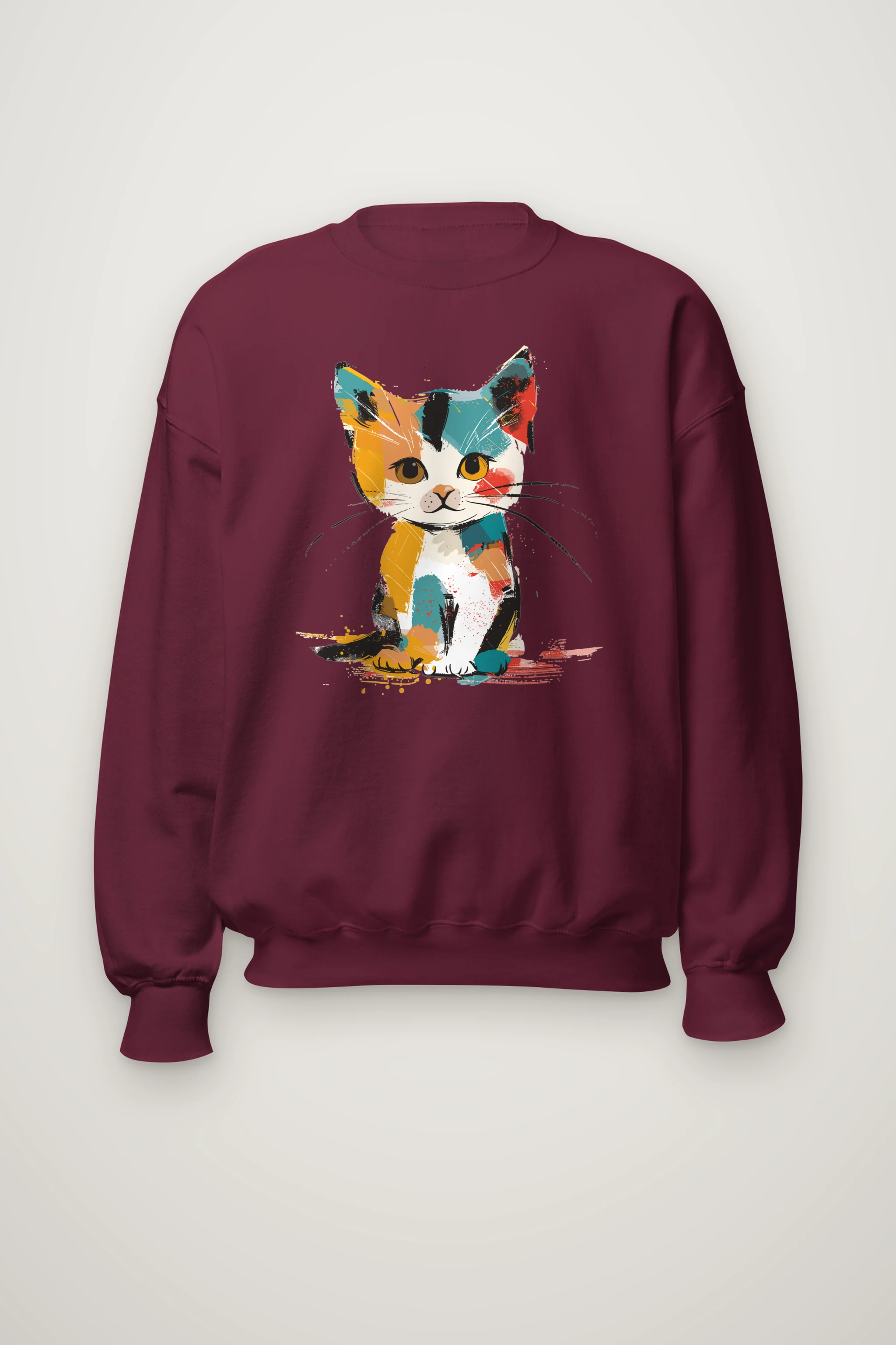 "Calico Color Study" Heavy Blend Unisex Crewneck Sweatshirt