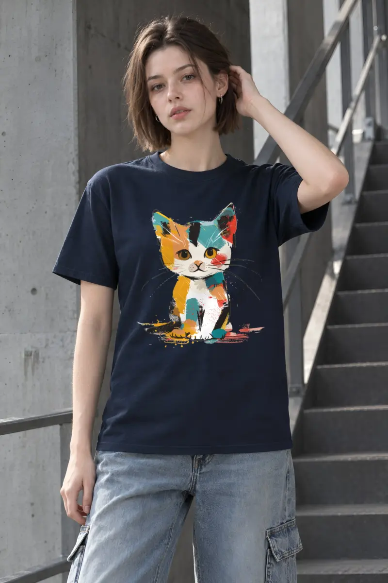 "Calico Color Study" Heavyweight Unisex Crewneck T-shirt