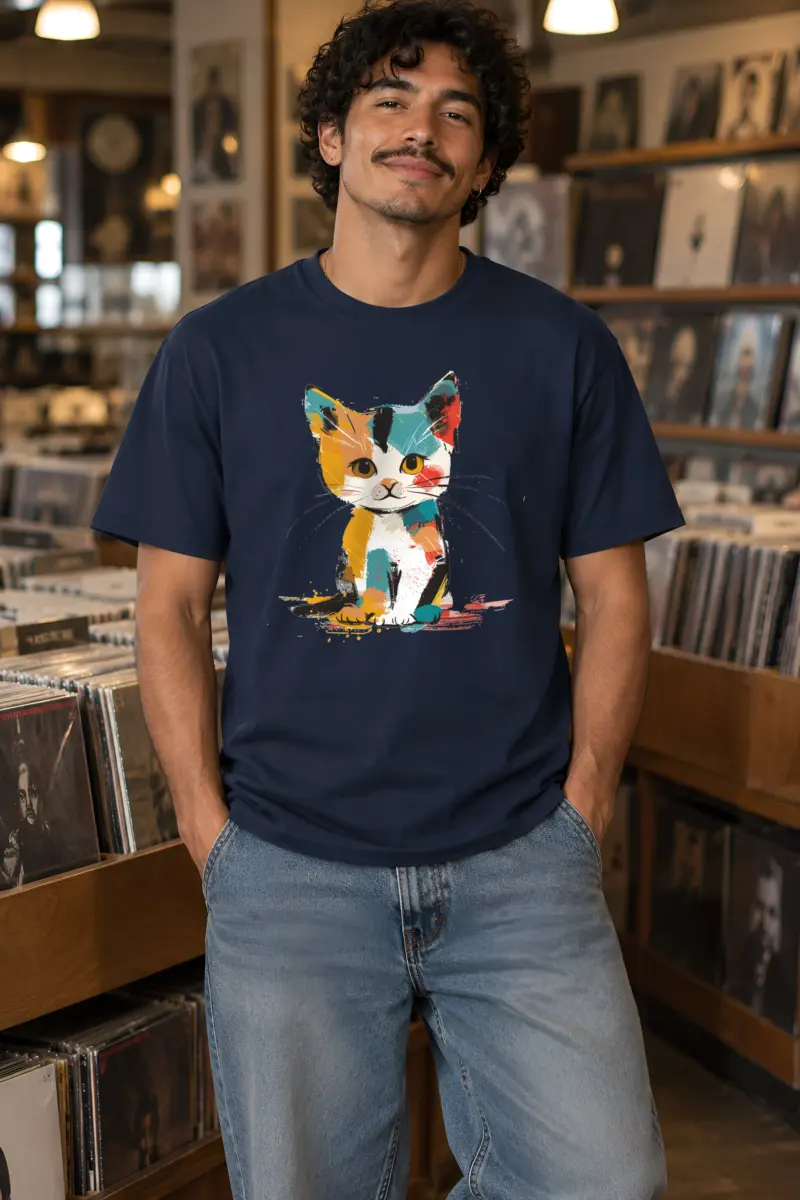 "Calico Color Study" Heavyweight Unisex Crewneck T-shirt