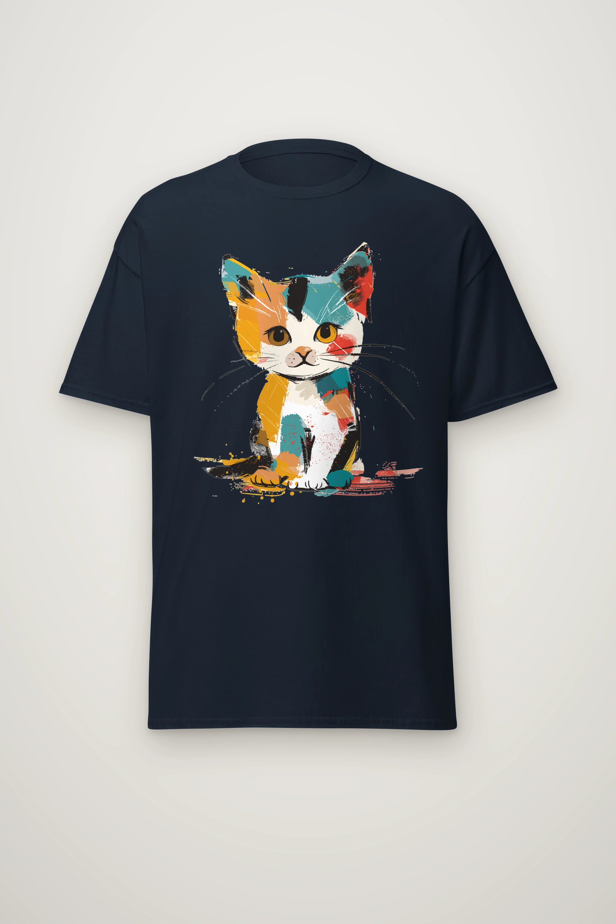 "Calico Color Study" Heavyweight Unisex Crewneck T-shirt